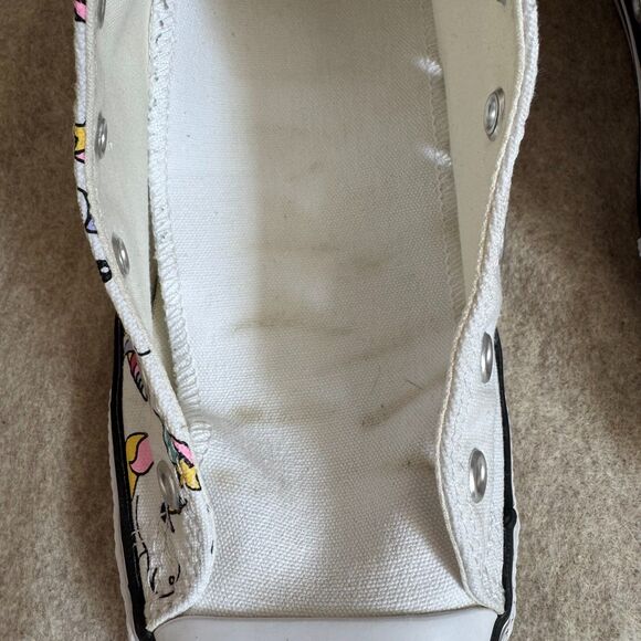 Converse All Star Chuck Taylor white rainbow unicorn high tops kids 6 colorful - Picture 6 of 7